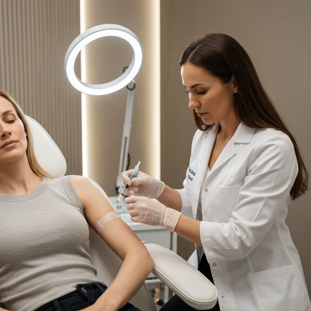 Aplicação de Corticoide